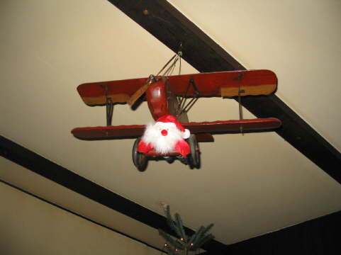 Weihnachtsmann im Anflug